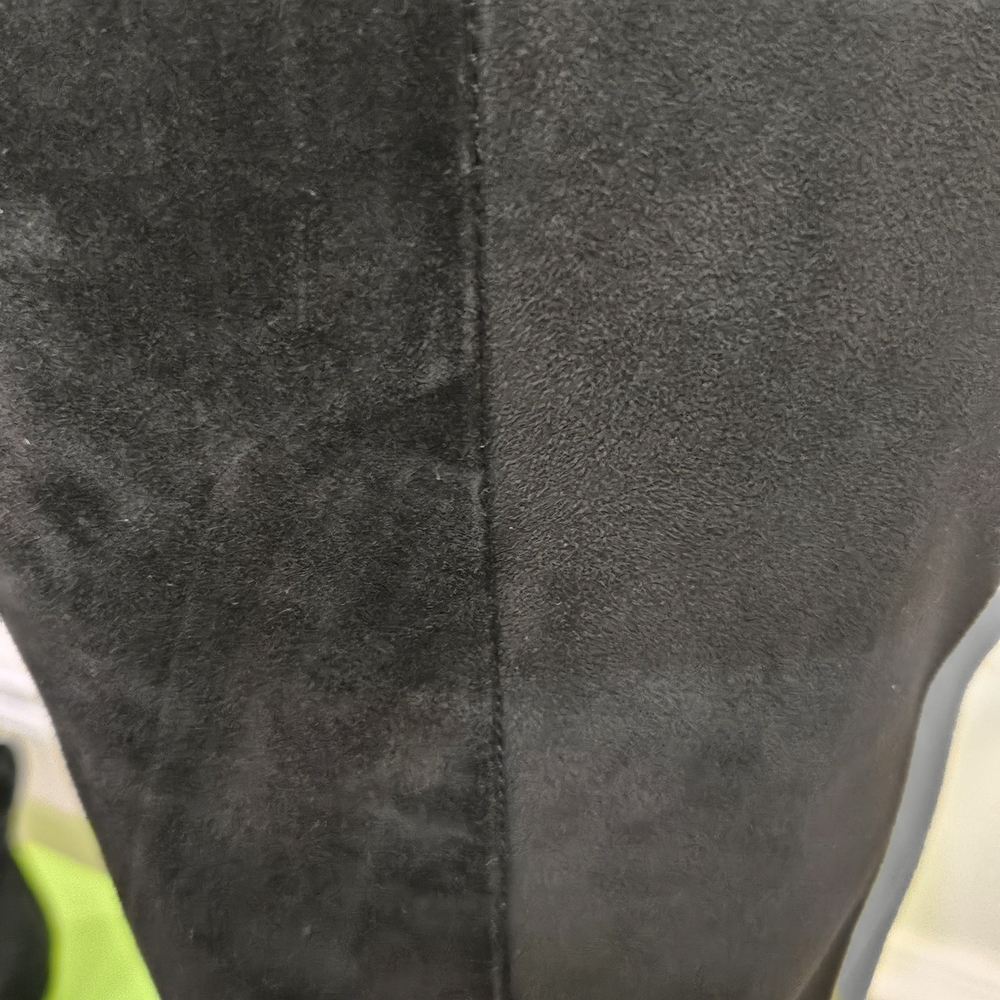 Sam Edelman Black Suede Clive Athletic Riding Boots with Gold Detail,Size 7, NIB - Picture 8 of 16